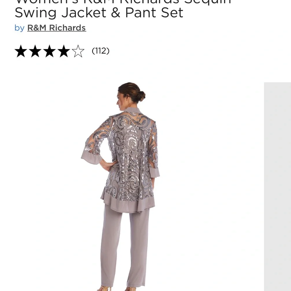 Dress with elegance with this women's three-piece set from R&M Richards. - Picture 8 of 10